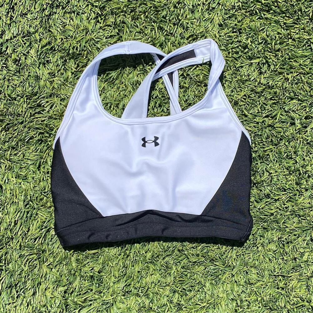 Under Armor Sports Bra Black and White Size XS